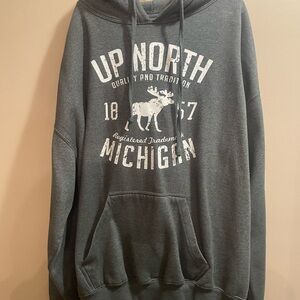 Gray Graphic Hoodie
